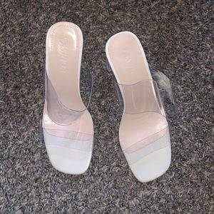 Clear heels
